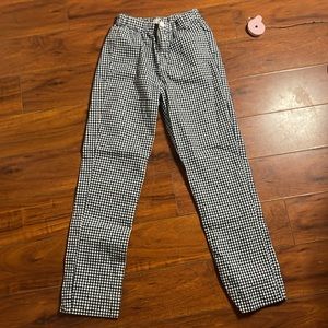 John Galt for Brandy Melville black/white checkered pants
